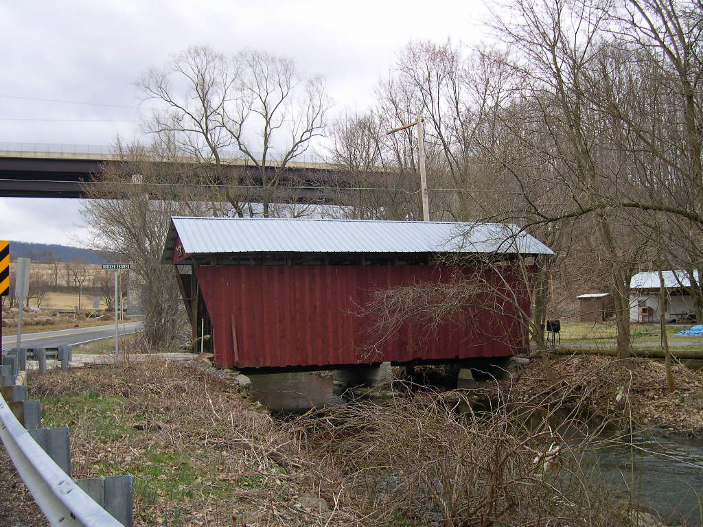 Covered Bridge LAURELTON PA near MIFFLINBURG Union County Pennsylvania Postcard 